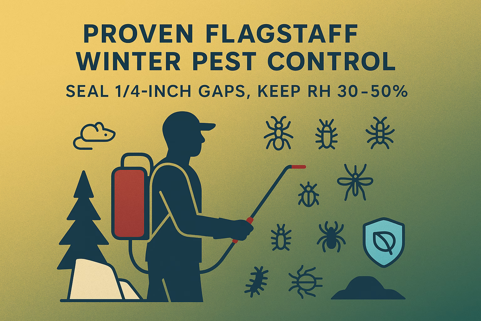 Proven Flagstaff winter pest control: seal gaps, control moisture levels, and manage pest presence effectively.